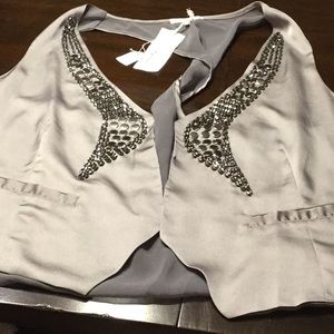 Bejeweled vest new with tags mystery